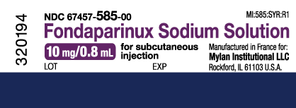 FONDAPARINUX SODIUM Injection, Solution 25 mg05 mL 5 mgmL5 mg04 mL 125 ...