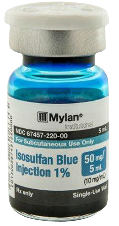 ISOSULFAN BLUE Injection 1% (Lymphazurin) 50 mg5 mL 10 mgmL | Mylan